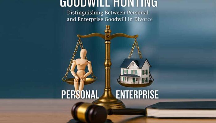 Attorney explaining personal vs. enterprise goodwill valuation in Washington divorce.
