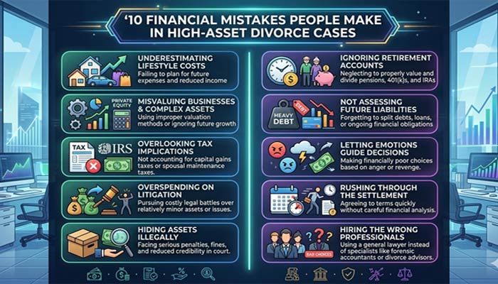 10 Financial Mistakes People Make in High-Asset Divorce Cases