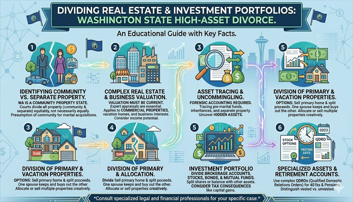 Dividing Real Estate and Investment Portfolios in Washington High-Asset Divorce