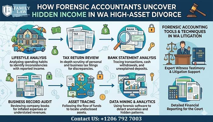 How Forensic Accountants Uncover Hidden Income in Washington Divorce