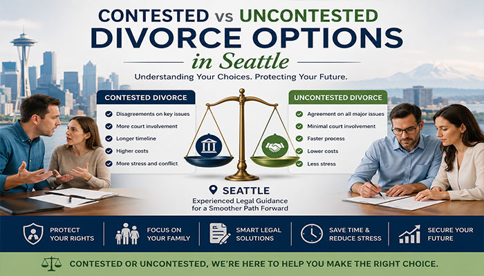 Contested vs Uncontested Divorce Options in Seattle
